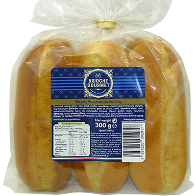 Brioche Gourmet Ψωμάκια Hot Dog 300 gr.