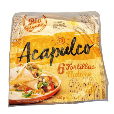 Πίτες Τορτίγια Βιο 240 gr. Acapulco