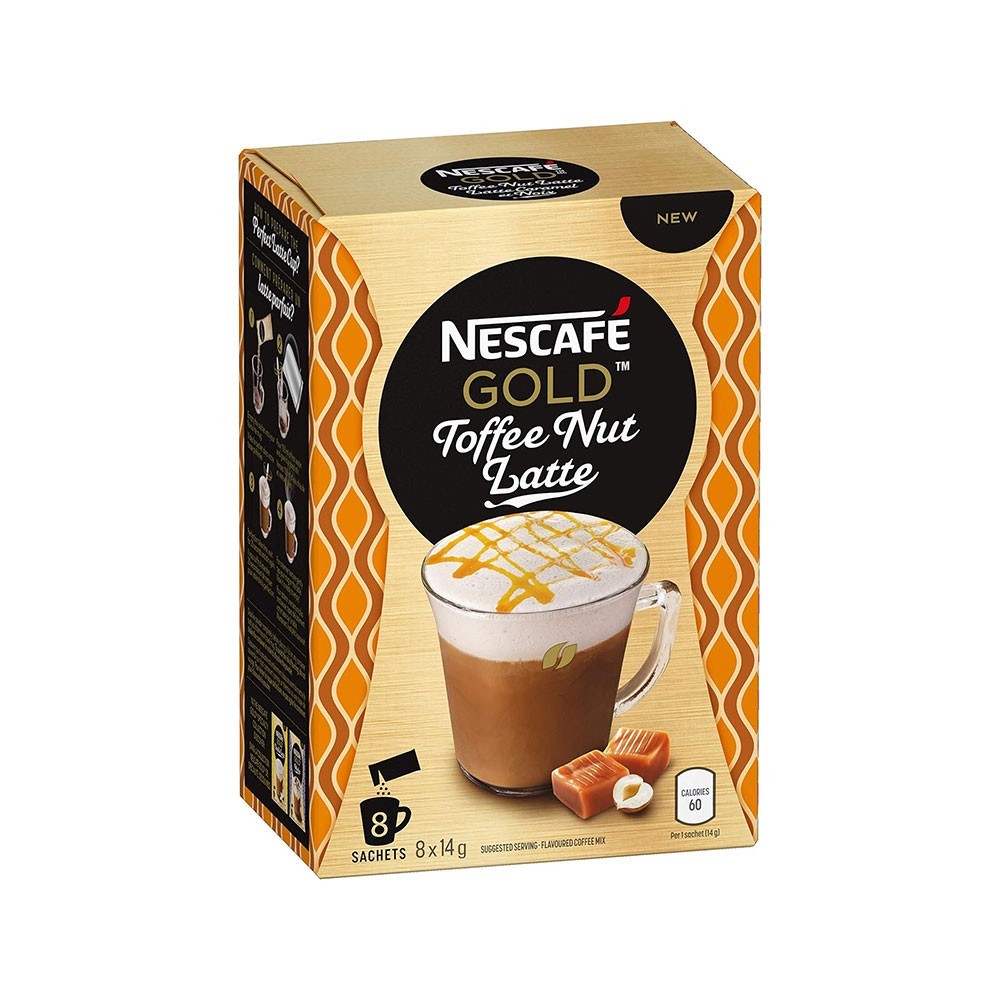 Nescafe Gold Caramel Latte Instant Foaming Coffee Mix